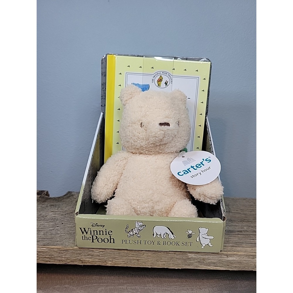 Carter's Story Hour Disney Baby Winnie the Pooh Plush Toy And Book Set NIB